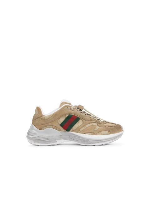 GUCCI GUCCI 2.0 $1450 Beige GG Sneakers New & Authentic (Men's siz