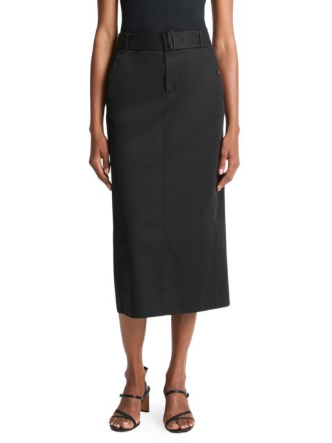 Vince Vince Belted Midi Pencil Skirt in Black at Nordstrom