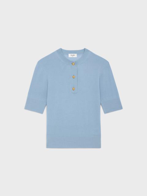 CELINE triomphe crew neck sweater in fine wool