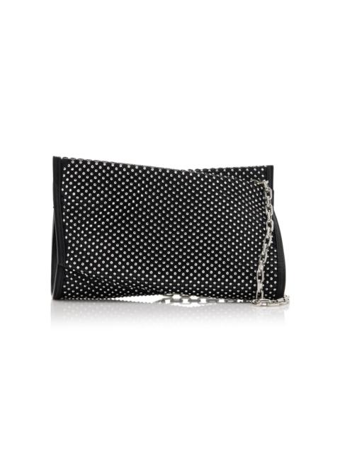 Christian Louboutin Loubitwist Small Studded Leather Clutch black
