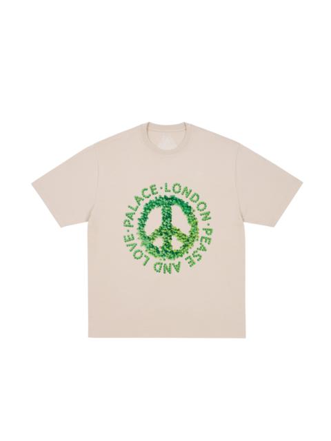 PALACE PEASE AND LOVE T-SHIRT STONEY GREY