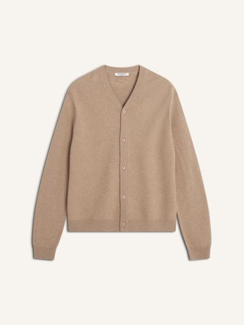 Maison Kitsuné TEXTURED MERINO COTTON CARDIGAN