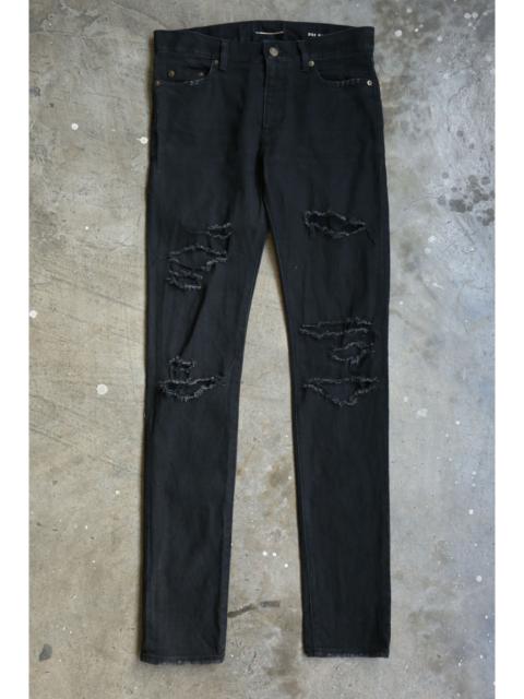 SAINT LAURENT SLP - Hedi Slimane - F/W 15 - D02 Crash Denim Jean