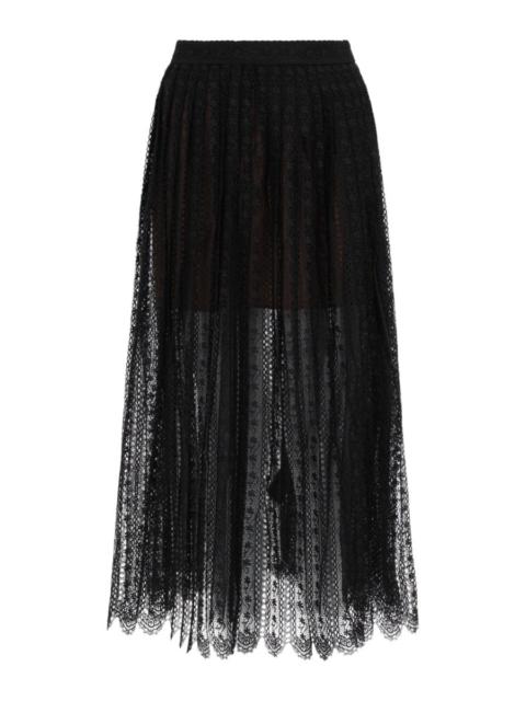 self-portrait Self-Portrait Women Lace Midi Skirt