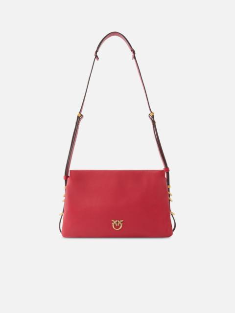 PINKO MINI ONE, TWO, THREE BAG IN LEATHER WITH SHOULDER STRAP