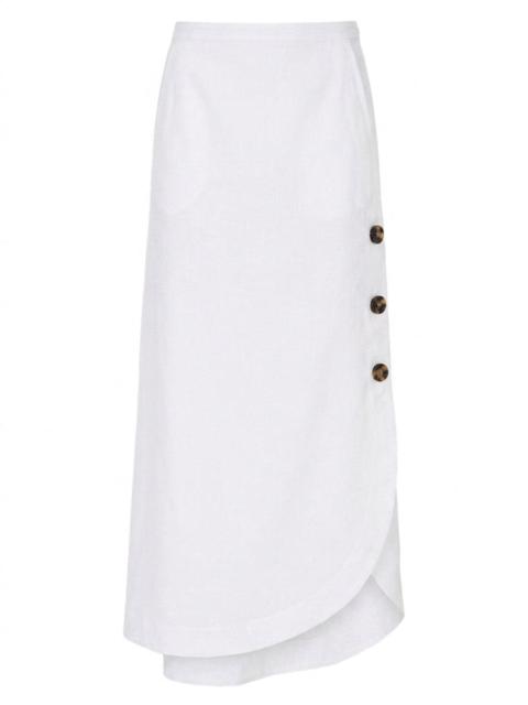 Max Mara Max Mara Women Gonna In Canvas Di Viscosa E Lino