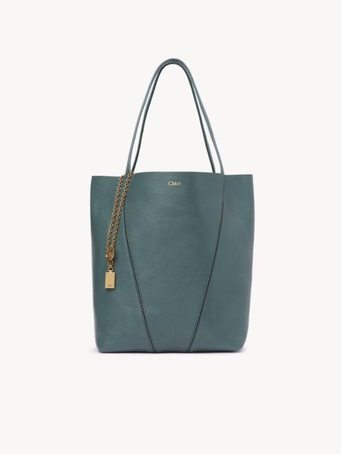Chloé CHLOÉ SPIN TOTE BAG IN GRAINED LEATHER