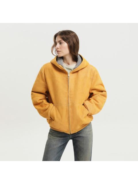 Other Designers 1989 Studio Yellow Suede Hoodie Women