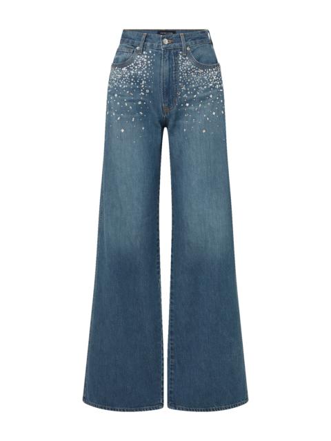 VERONICA BEARD KASEY CRYSTAL WIDE-LEG JEAN