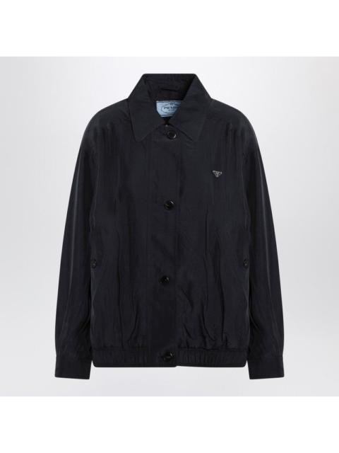 Prada Prada Blue Silk Blouson Women