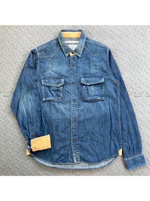 White Mountaineering White Mountaineering Men's Blue Shirt