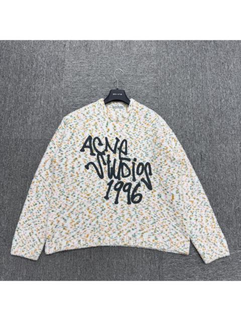 Acne Studios SS25 1996 series spray print rainbow sweater sweater