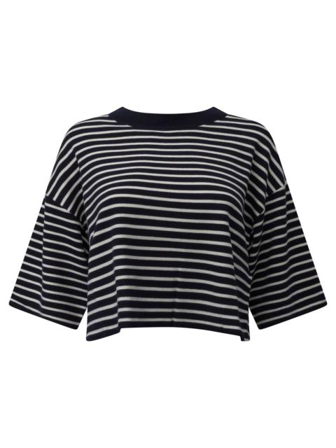Other Designers Max Mara Weekend Striped Cropped T-shirt
