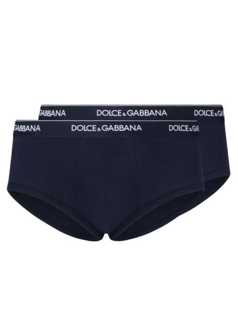 Dolce & Gabbana CONFEZIONE DA DUE SLIP IN COTONE STRETCH