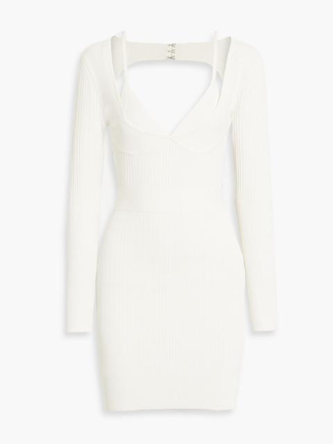 Other Designers Cutout bandage mini dress