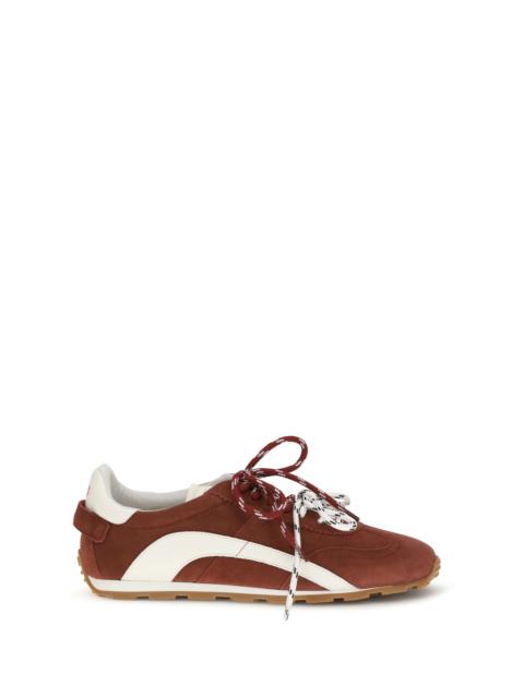 DSQUARED2 Dsquared2 Suede Sneakers Bordeaux+Panna