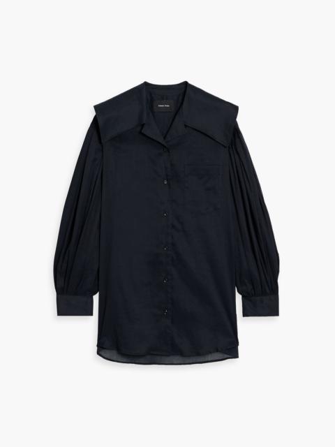 Simone Rocha Ramie and cotton-blend poplin shirt