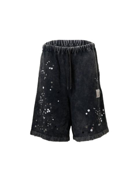 Maison MIHARAYASUHIRO Embellished Bleached Shorts