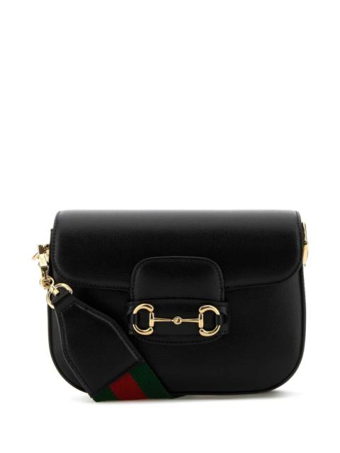 GUCCI Gucci Women Black Leather Mini Horsebit 1955 Crossbody Bag