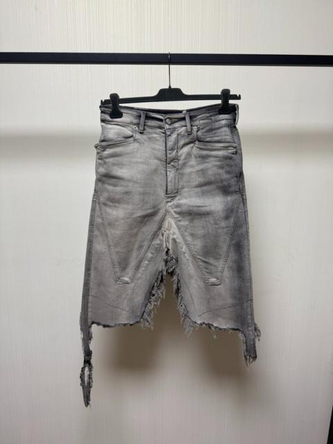 Rick Owens Rick Owens stone-washed distressed tassel pants-skirt