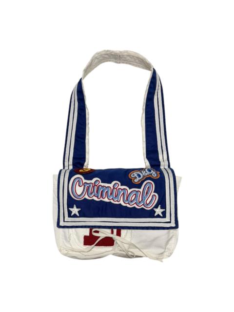 Other Designers D&G Spring Summer 2002 “Criminal” Patch Shoulder Bag