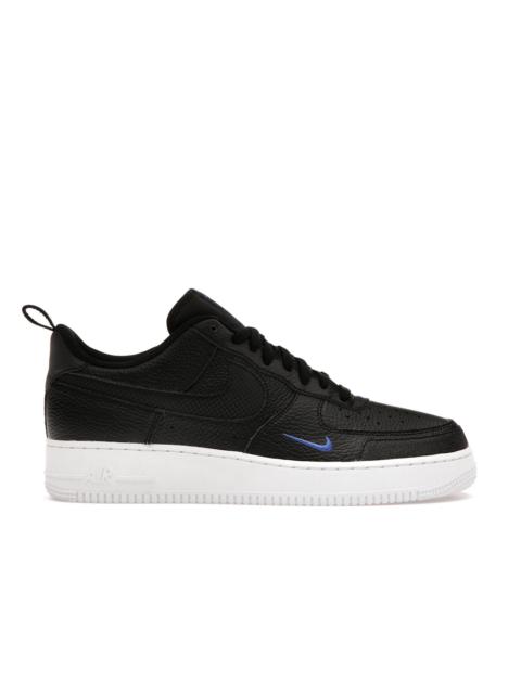 Nike Nike Air Force 1 Low Cut Out Reflective Swoosh Black Blue