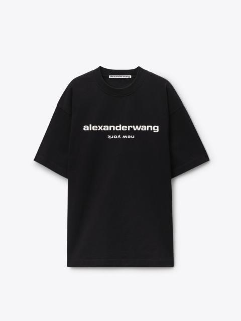 Alexander Wang Puff Logo Short Sleeve Tee