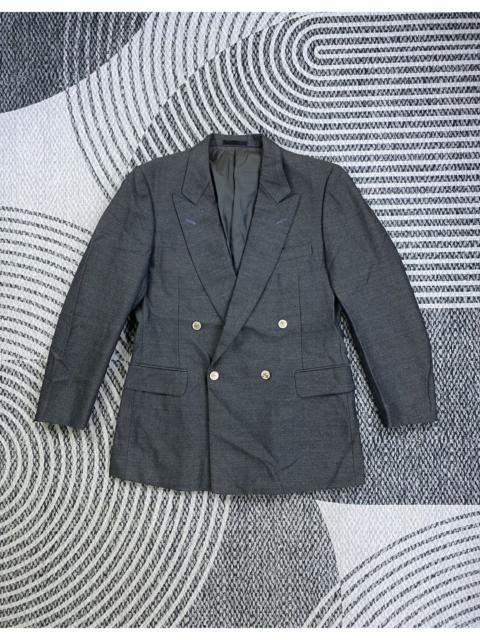 Burberry Vintage Burberrys Wool & Mohair Grey Blazer Jacket
