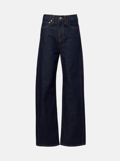KHAITE Benson high-rise wide-leg jeans