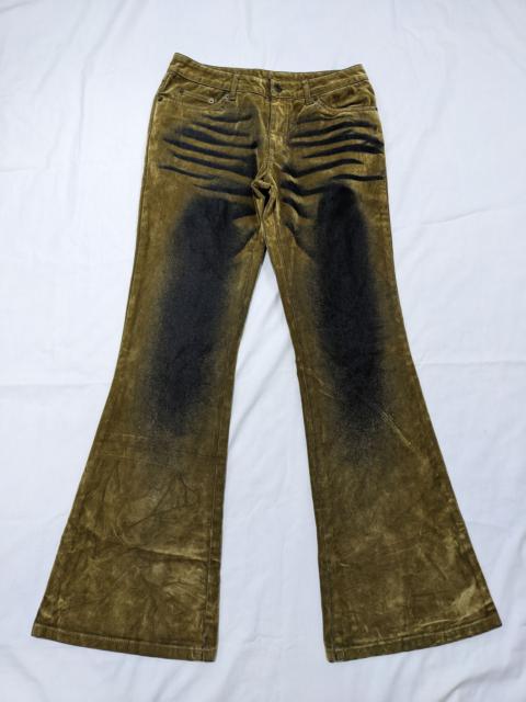 Other Designers If Six Was Nine - Japanese Velvet Flare Pants Low Rise LGB Style