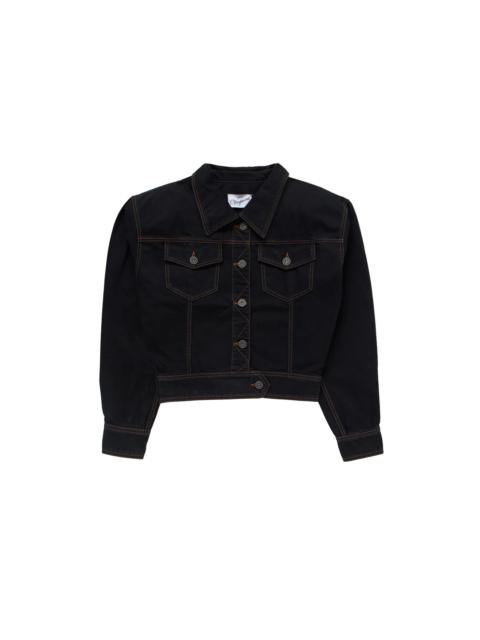 VAQUERA Vaquera Cropped Denim Jacket Black