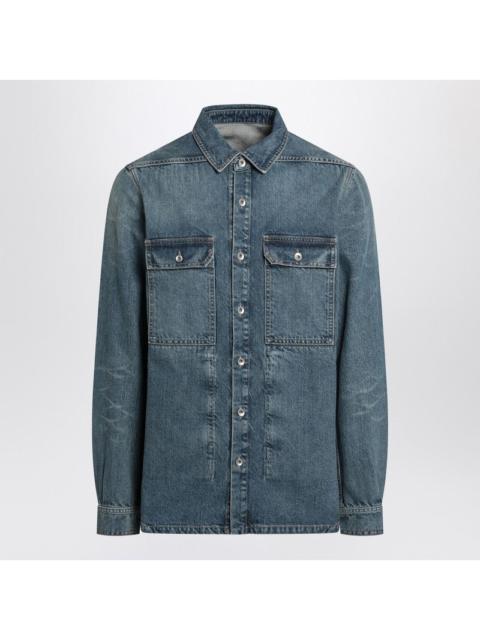 Rick Owens DRKSHDW Drkshdw Shirt Blue Washed Effect In Denim Men