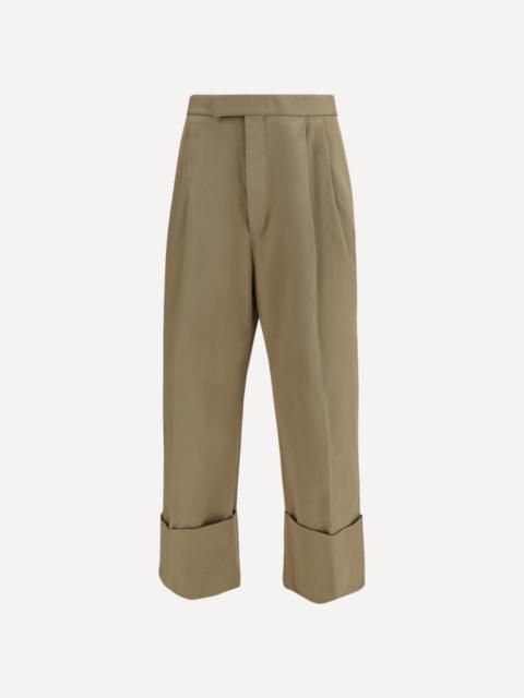 Thom Browne Cotton gabardine Pants with double pleats