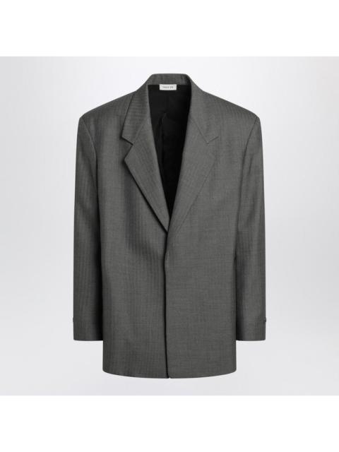 Fear of God Fear Of God Grey Single-Breasted Wool Blazer Men