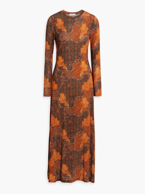 ULLA JOHNSON Amari printed jersey maxi dress