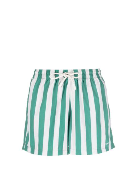 SUNNEI logo-print striped swim shorts