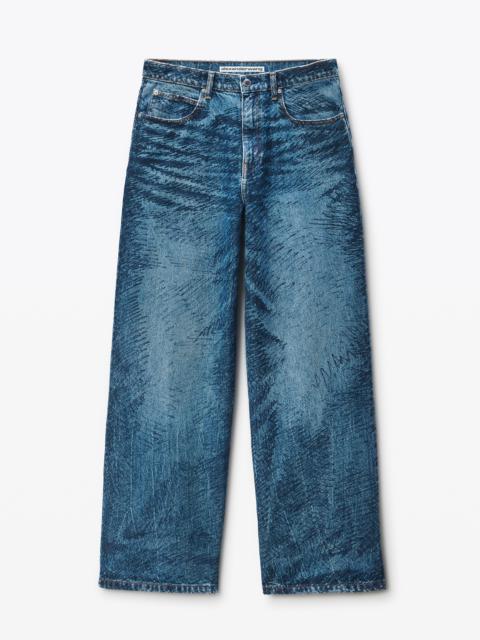 Alexander Wang indigo marker-print jeans