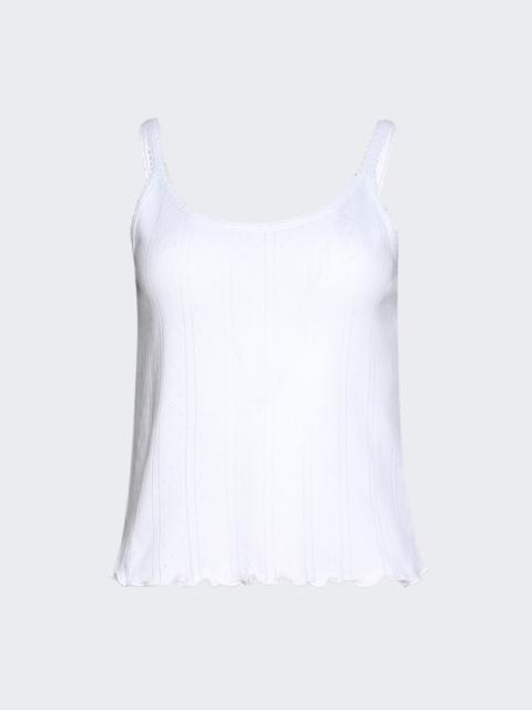 RÓHE Pointelle Tank Top Off White