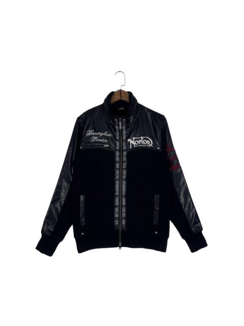 Other Designers Norton Motorcycle Full Zip Sweater Jacket