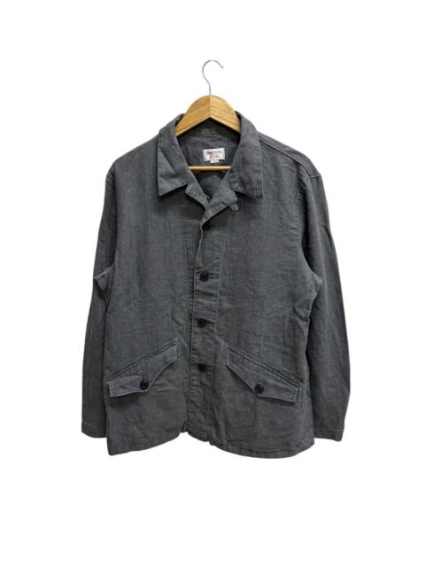 Other Designers Smith's American - Smith’s American Chambray Faded Black Washed Worker Jacket
