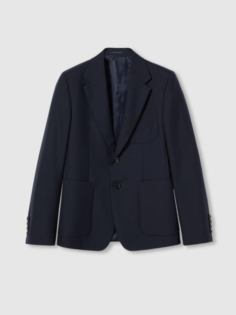 GUCCI Drill jacket with Liftboy embroidery