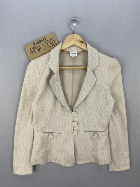 Italian Designers - Armani Collezioni Herringbone Twill HBT Coat Jacket