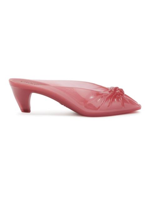 Chloé Chloe Jelly Candy Pink 40mm Mules New & Authentic (Women's s