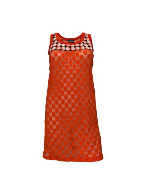 Jean Paul Gaultier JEAN PAUL GAULTIER Polka Dot Sheer Mesh Mini Dress