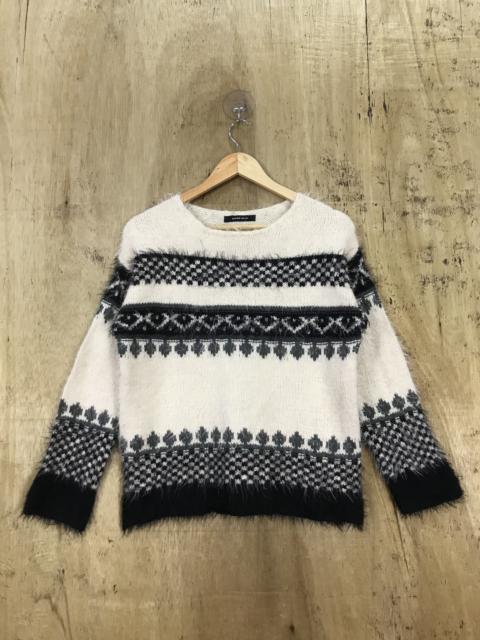 Other Designers Aran Crafts - Rose Bud Mohair Native Navajo Pattern Knit Sweater