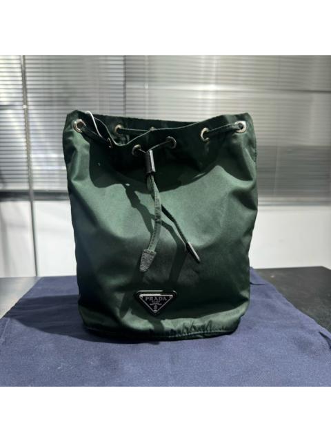 Prada Prada Triangle Logo Drawstring Backpack