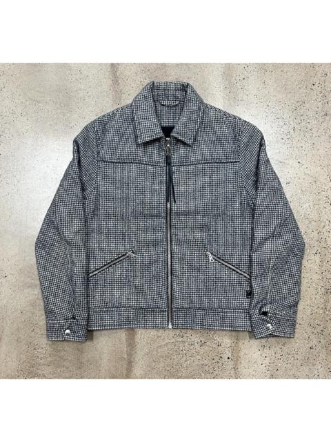 Lanvin Lanvin Runway Houndstooth Wool Harrington Jacket