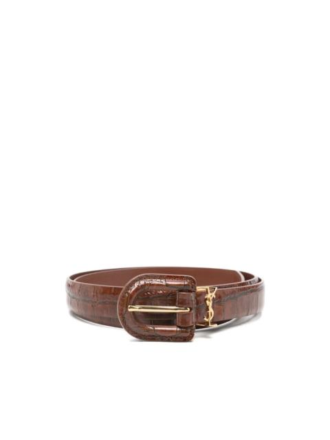 SAINT LAURENT Saint Laurent Brown Belts Women
