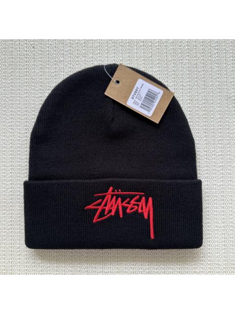 Stüssy Stussy Big Stock Cuff Beanie Hat / Black