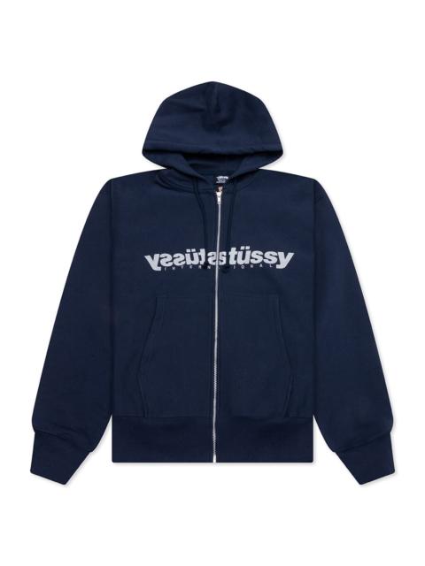 Stüssy MIRROR ZIP HOODIE - NAVY